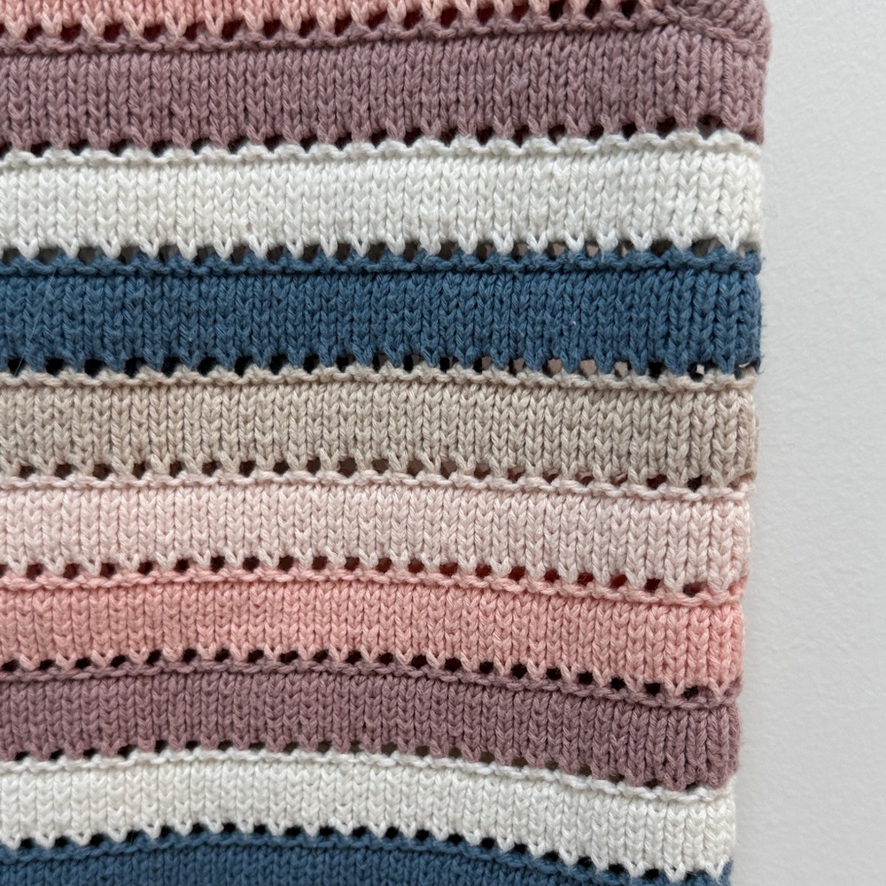 Design 365 Women's Striped Tank Top - Pink and Blue - Picture 6 of 6